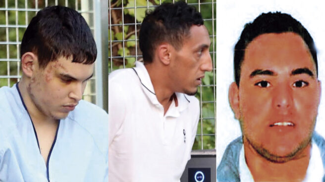 Mohamed Houli, Driss Oukabir, Said Ben Iazza Mohamed Houli Chemlal, Driss Oukabir y Said Ben Iazza, los tres procesados por el juez de la Audiencia Nacional Fernando Andreu.