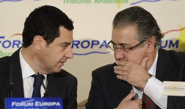 zoido casado moreno Juan Manuel Moreno y Juan Ignacio Zoido en una imagen de archivo