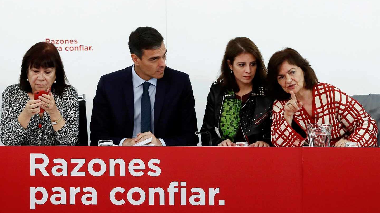 Narbona, Sánchez, Lastra y Calvo, en la Ejecutiva del PSOE.