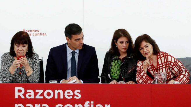 Narbona, Sánchez, Lastra y Calvo, en la Ejecutiva del PSOE.