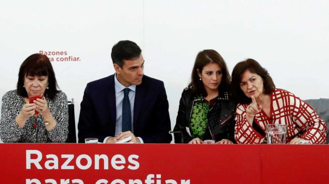 PSOE dimisión cospedal escaño diputada Narbona, Sánchez, Lastra y Calvo, en la Ejecutiva del PSOE.