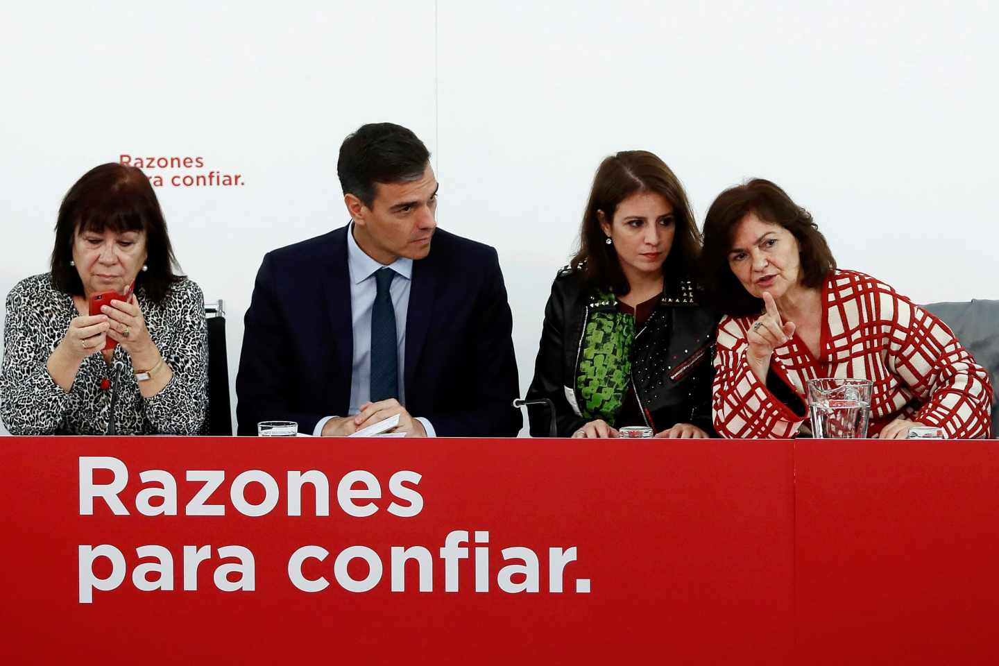 Narbona, Sánchez, Lastra y Calvo, en la Ejecutiva del PSOE.