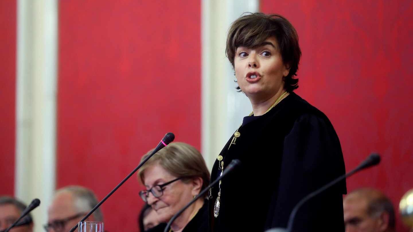 La ex vicepresidenta del Gobierno, Soraya Sáenz de Santamaría, en el Consejo de Estado.