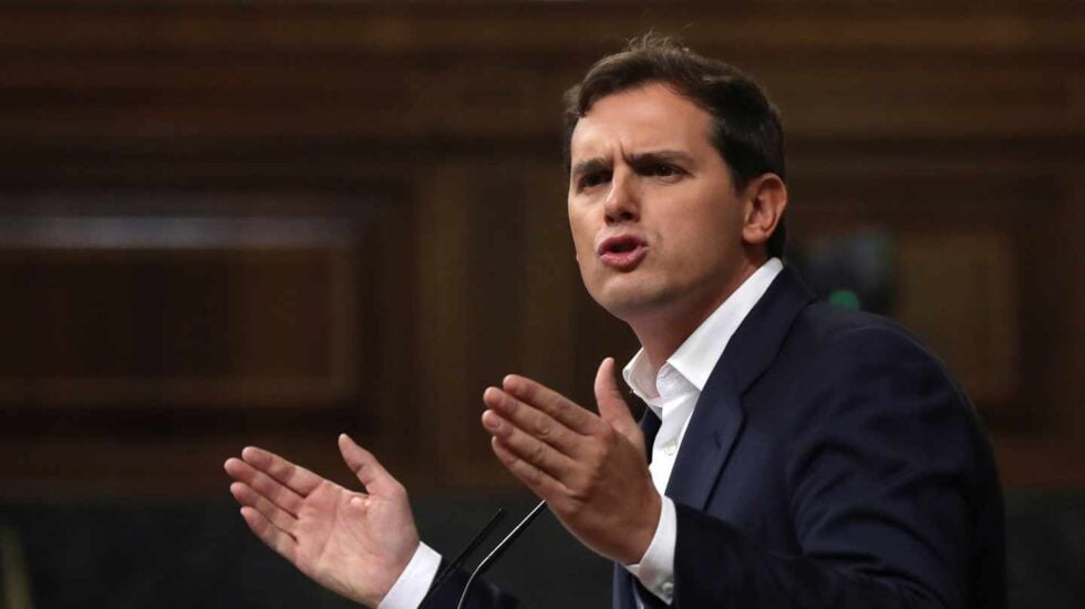 El líder de Ciudadanos, Albert Rivera, en el Congreso de los Diputados.