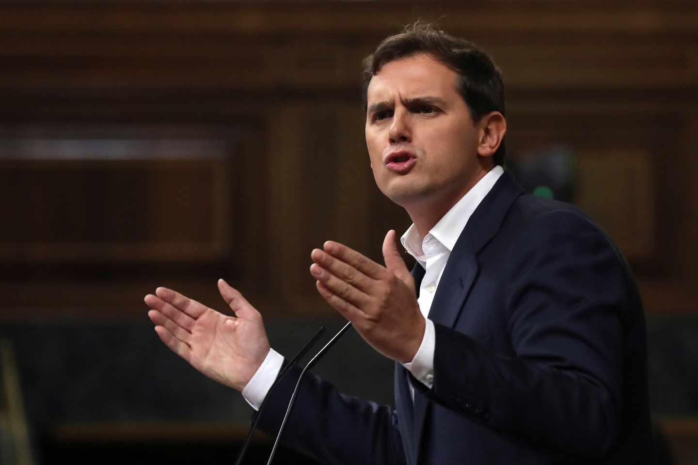 El líder de Ciudadanos, Albert Rivera, en el Congreso de los Diputados.