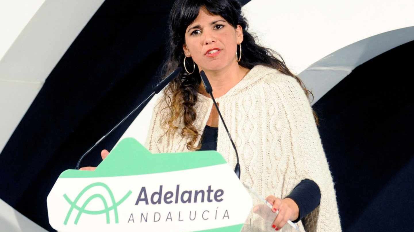 La líder de Adelante Andalucía, Teresa Rodríguez.