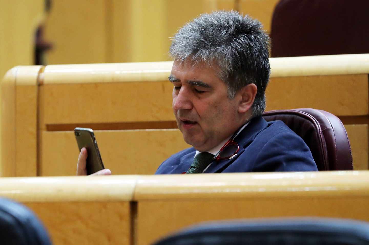 El portavoz del Grupo Popular en el Senado, Ignacio Cosidó, durante el pleno de la Cámara Alta.