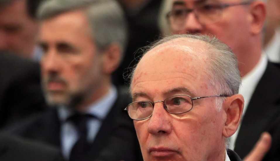 El ex presidente de Bankia, Rodrigo Rato, en el juicio contra la entidad.