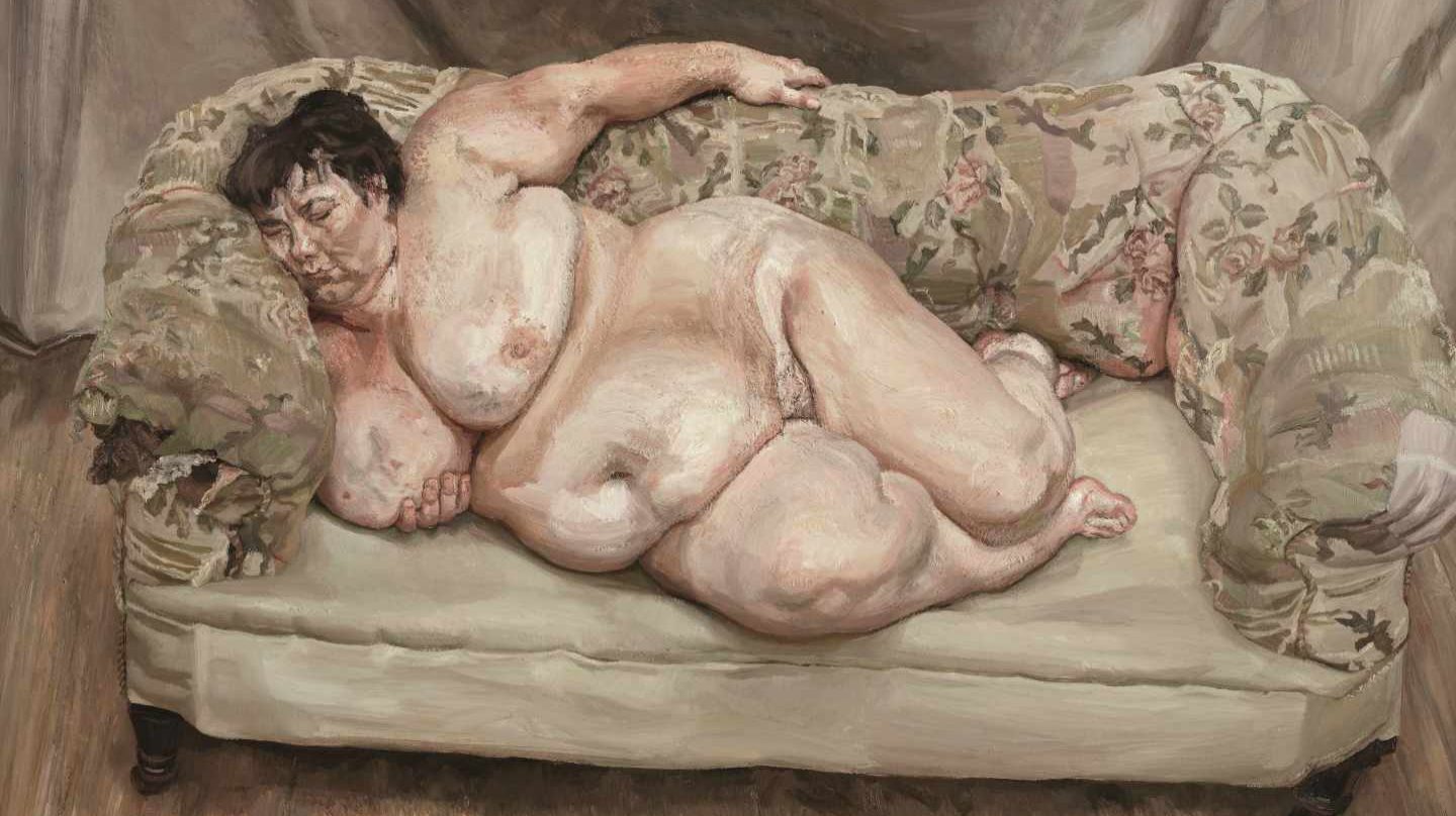 'Benefits Supervisor Sleeping', 1995. Lucian Freud.