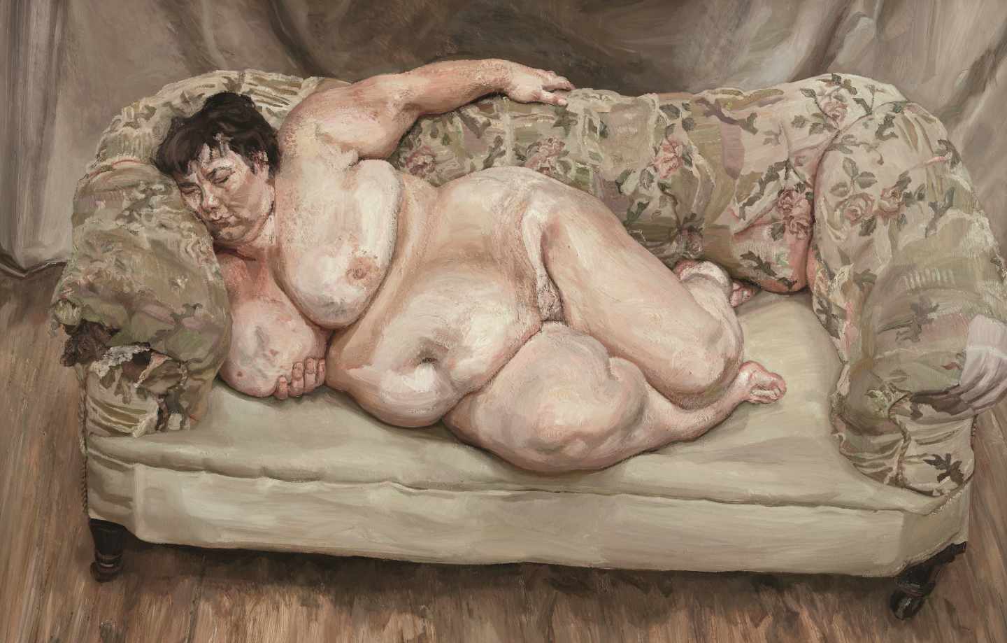 'Benefits Supervisor Sleeping', 1995. Lucian Freud.