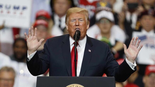 El presidente Trump en un mitin electoral El presidente de EEUU, Donald Trump, en uno de los últimos mítines de la campaña electoral.