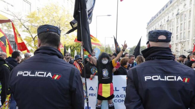 Protesta de Jusapol frente al Congreso.