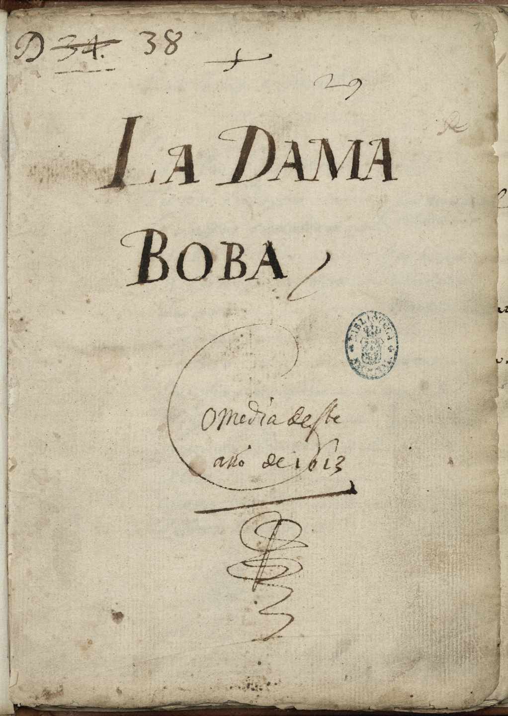 'La dama boba', Lope de Vega