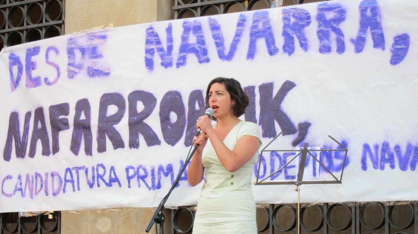 Laura Pérez, ex secretaria general de Podemos Navarra,, en una imagen de archivo