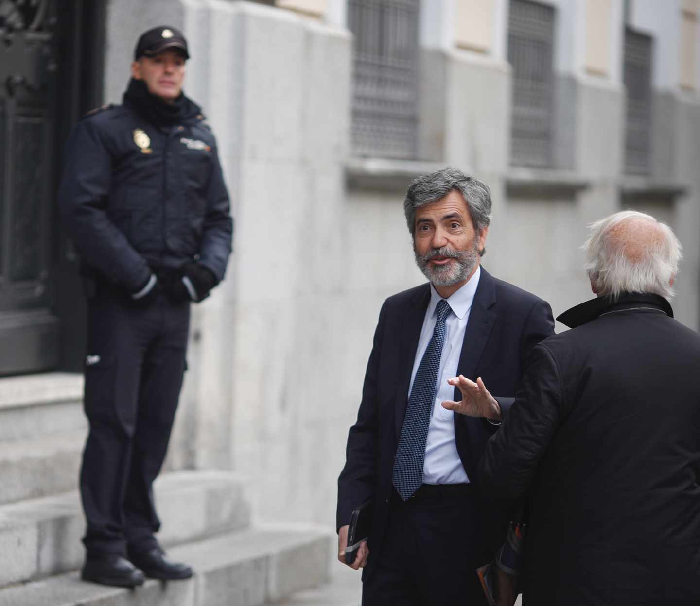 Carlos Lesmes, a las puertas del Tribunal Supremo.