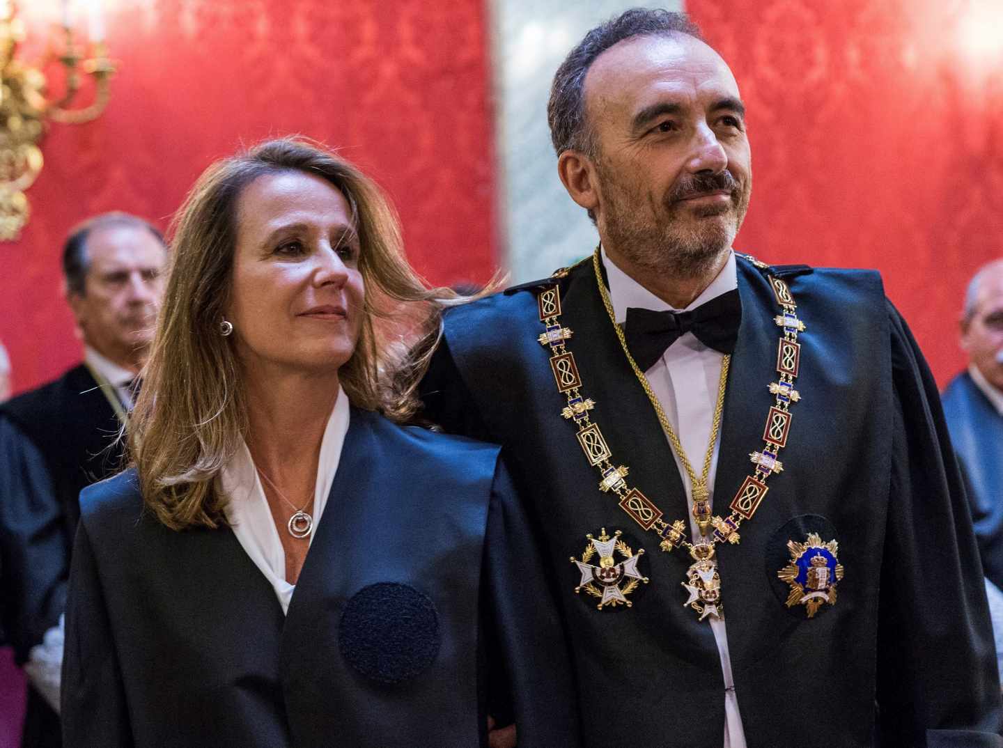 Los magistrados del Tribunal Supremo Carmen Lamela y Manuel Marchena.