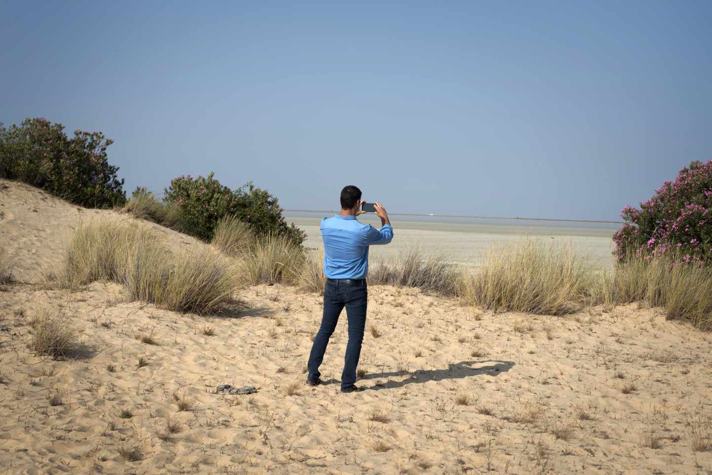 El presidente del Gobierno, Pedro Sánchez, en Doñana.