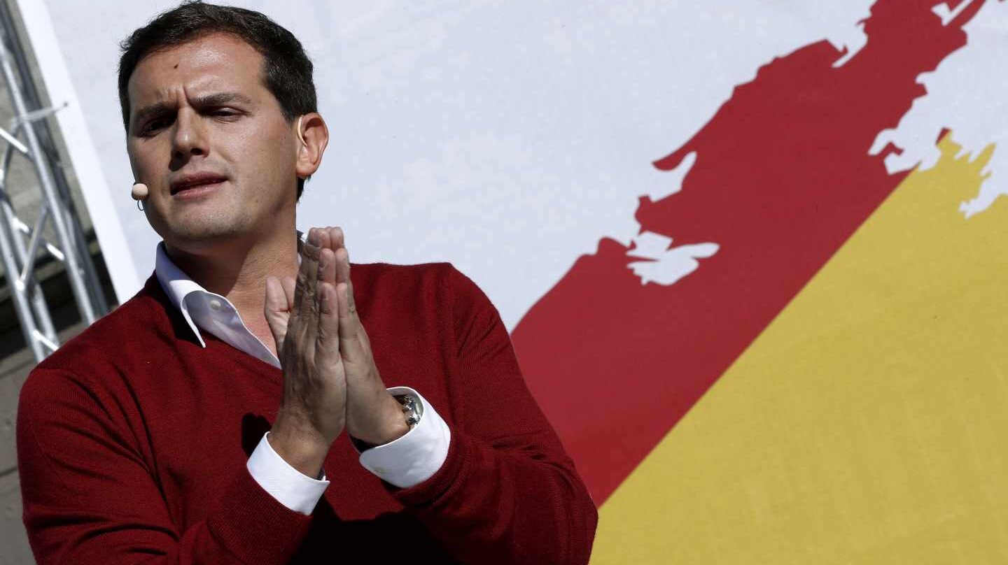 Albert Rivera, durante el acto de Alsasua.