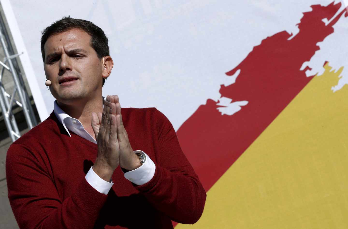 Albert Rivera, durante el acto de Alsasua.