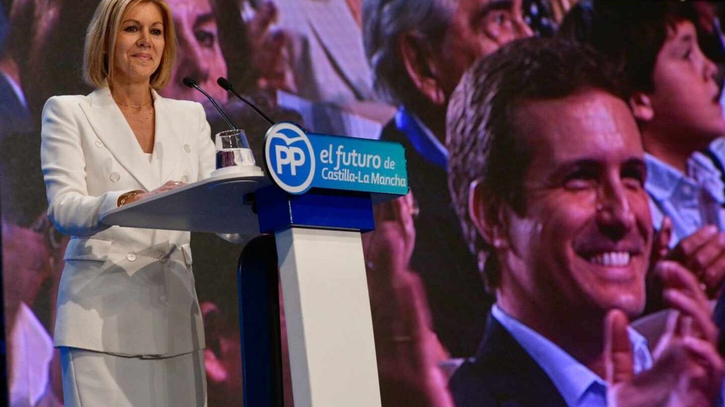 María Dolores de Cospedal, en un acto del PP de Castilla-La Mancha.