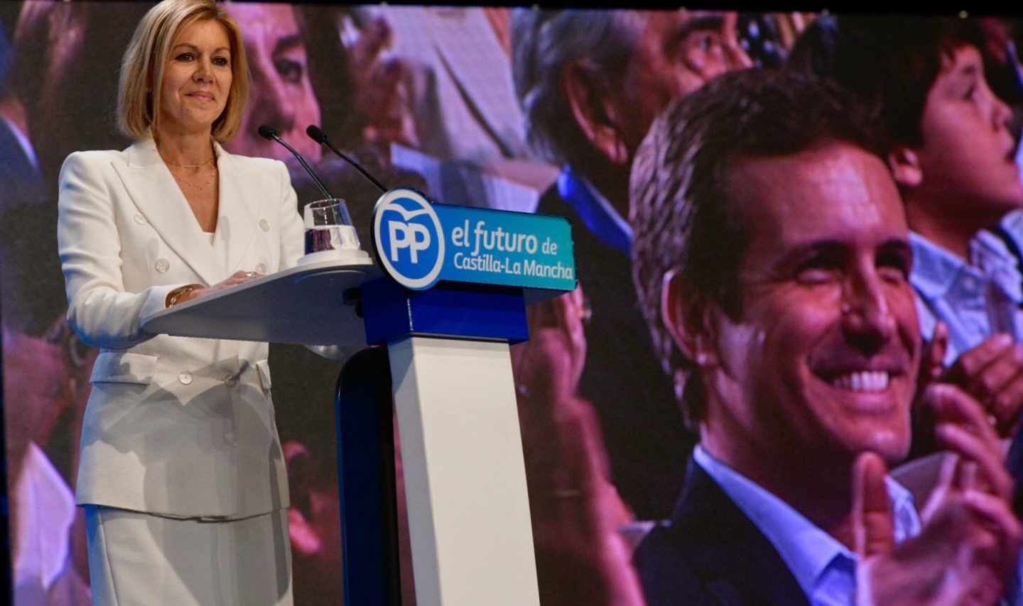 María Dolores de Cospedal, en un acto del PP de Castilla-La Mancha.