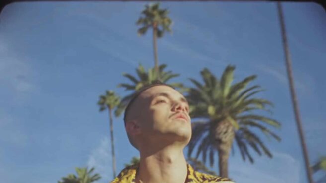 C. Tangana, durante el rodaje del videoclip de 'Un veneno'.