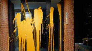 Los radicales marcan con pintura amarilla la casa del juez Llarena y revelan su dirección
