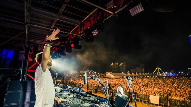 El DJ francés David Guetta en un concierto