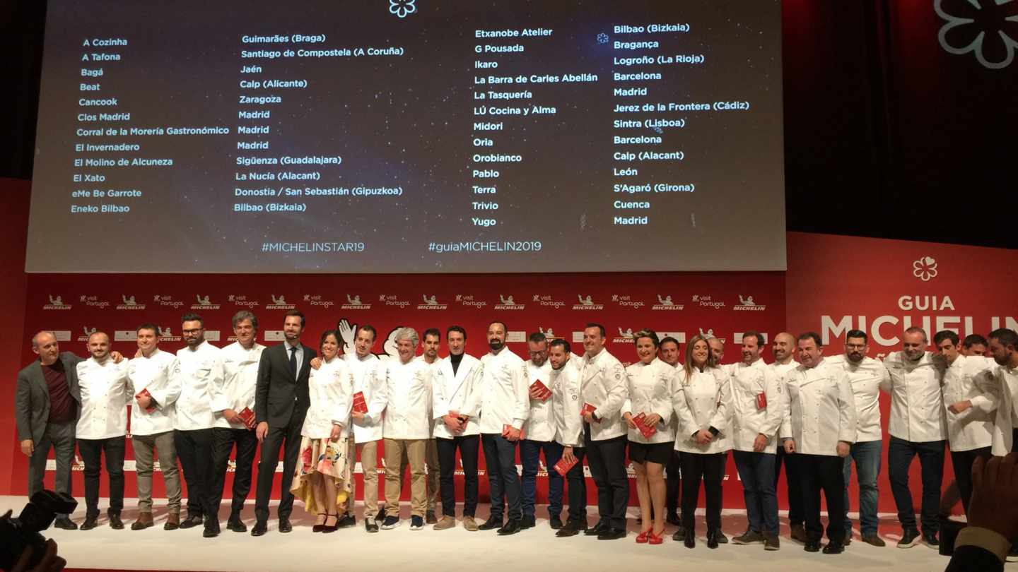 Guía Michelin 2019: 22 nuevas estrellas y 11 restaurantes con 3 estrellas en España