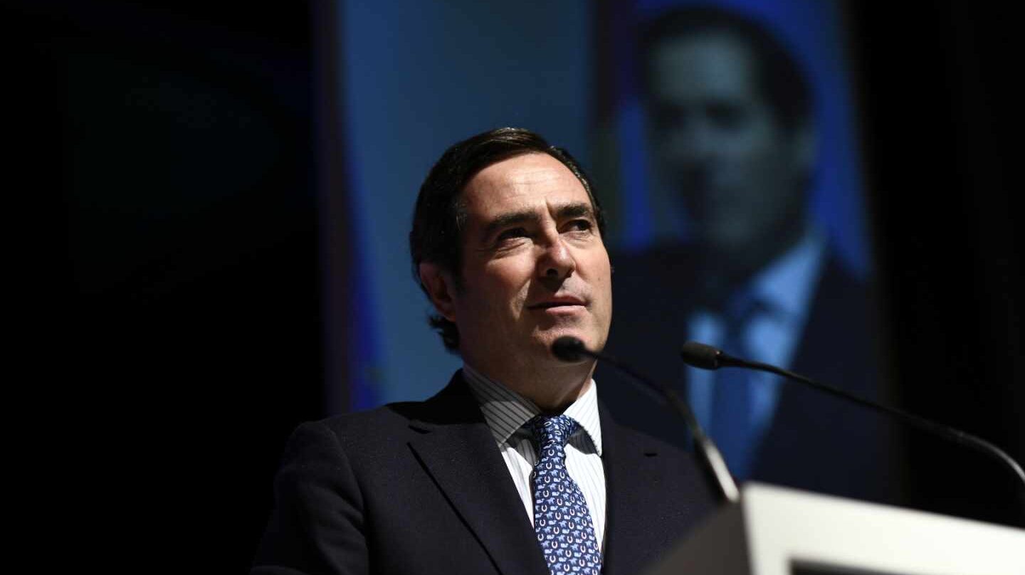El presidente de CEOE, Antonio Garamendi.