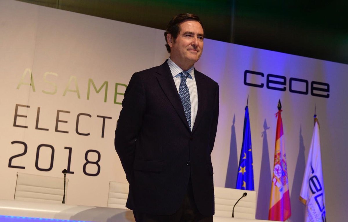 El presidente de la CEOE, Antonio Garamendi.