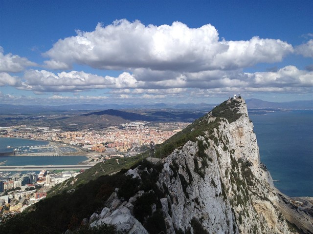 El peñón de Gibraltar.