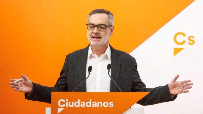El diputado de Ciudadanos José Miguel Villegas, en una comparecencia pública.