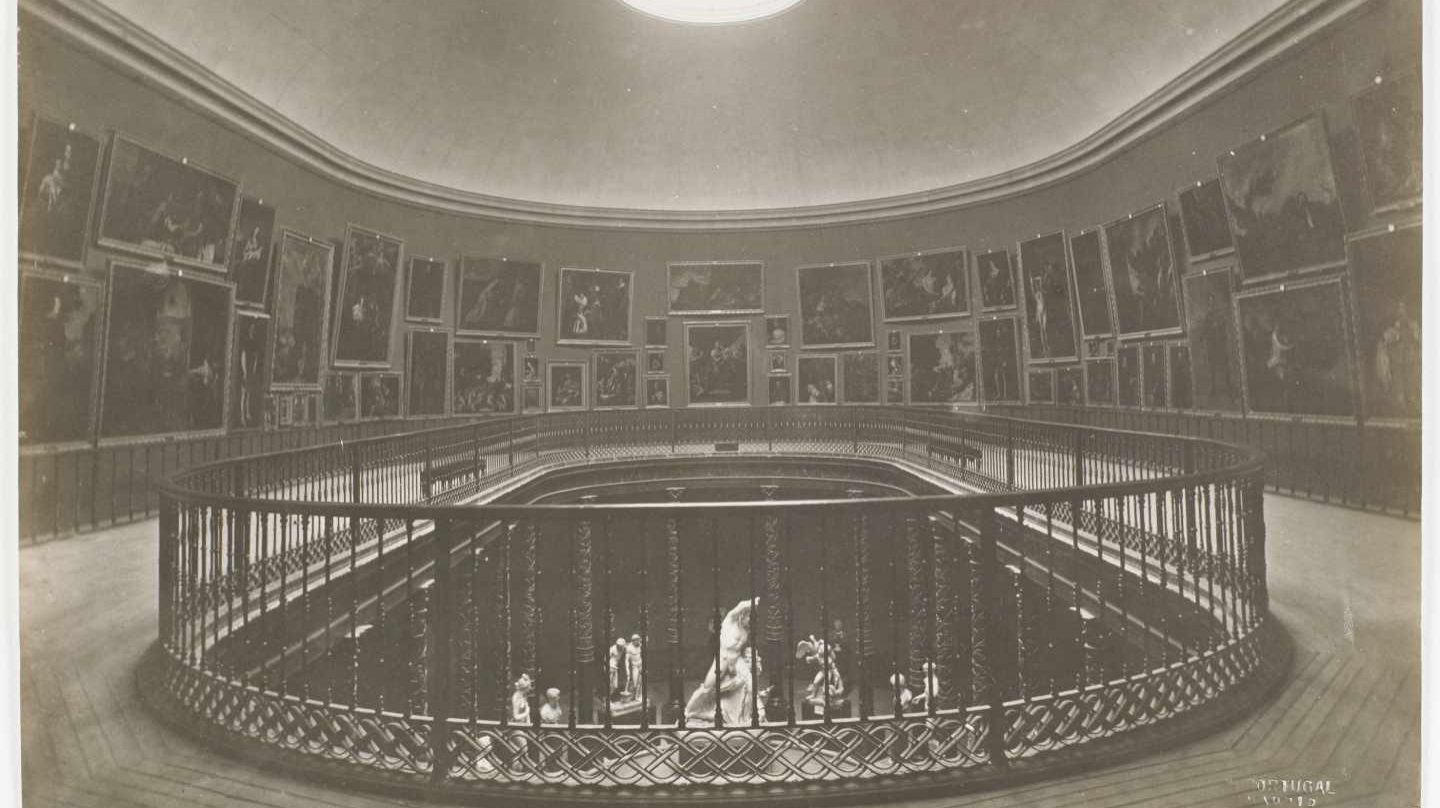 Museo del Prado, vista de la Sala de la Reina Isabel II Juan Laurent y Minier Positivo fotográfico.