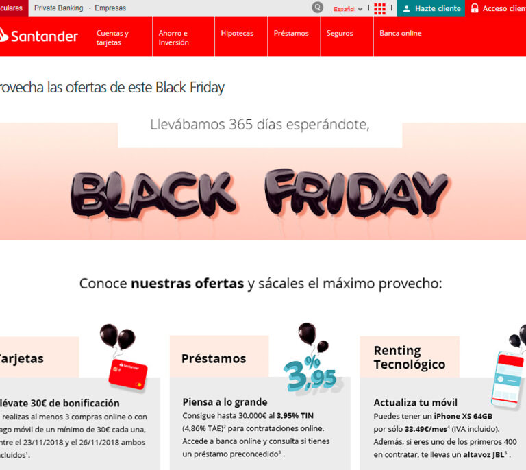 El 'Black Friday' de la banca: créditos gratis, cheques regalo y smartphones baratos