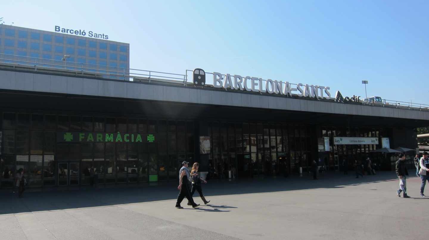 Estación de Sants, en Barcelona.