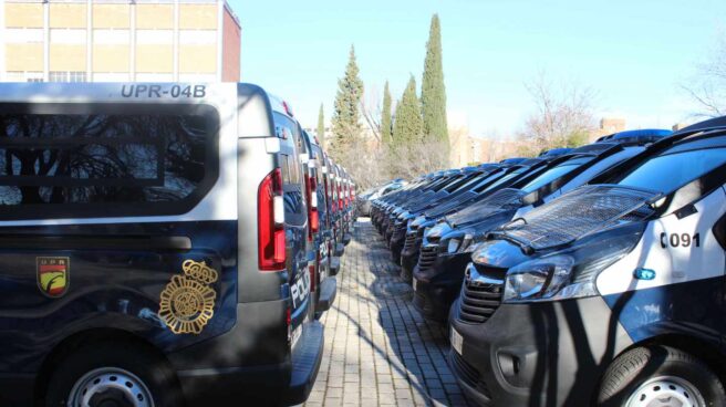 Vehículos de la Policía Nacional incorporados a la flota en diciembre de 2017.