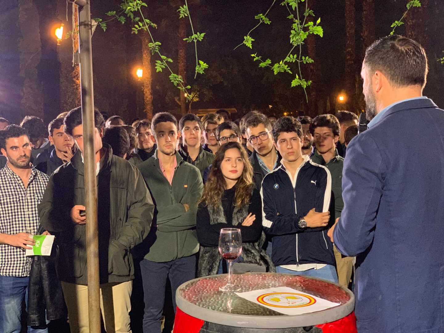 Santiago Abascal, en el acto de Vox en Sevilla.