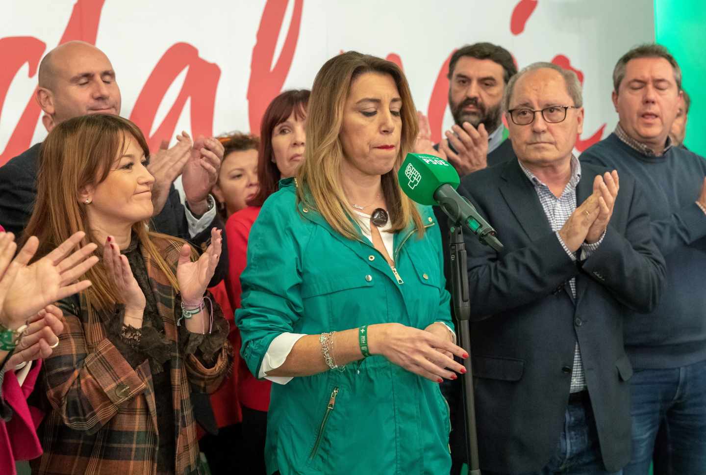 Susana Díaz la noche electoral
