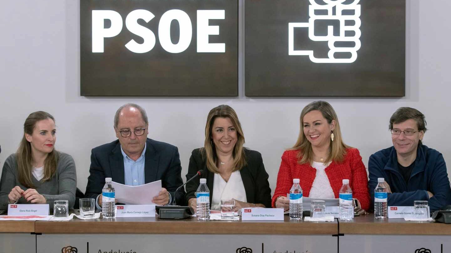 Susana Díaz preside la Ejecutiva del PSOE andaluz.