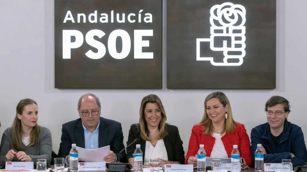 Susana Díaz preside la Ejecutiva del PSOE andaluz.