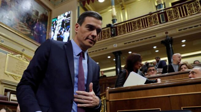Pedro Sánchez, en el Congreso. Pedro Sánchez, en el Congreso.