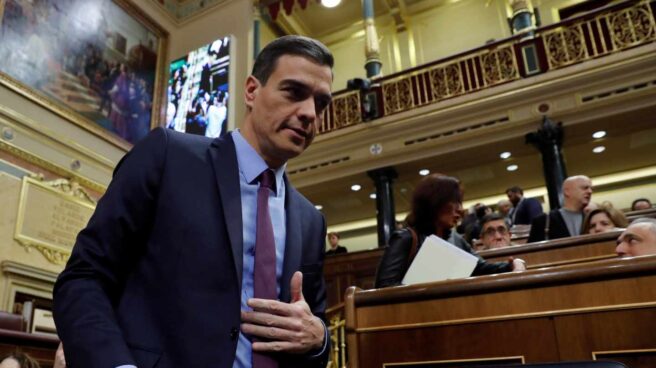 Pedro Sánchez, en el Congreso.