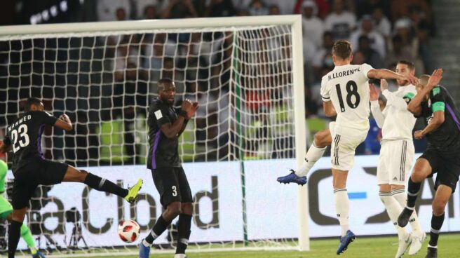 Marcos Llorente logra el segundo gol del Real Madrid en la final.