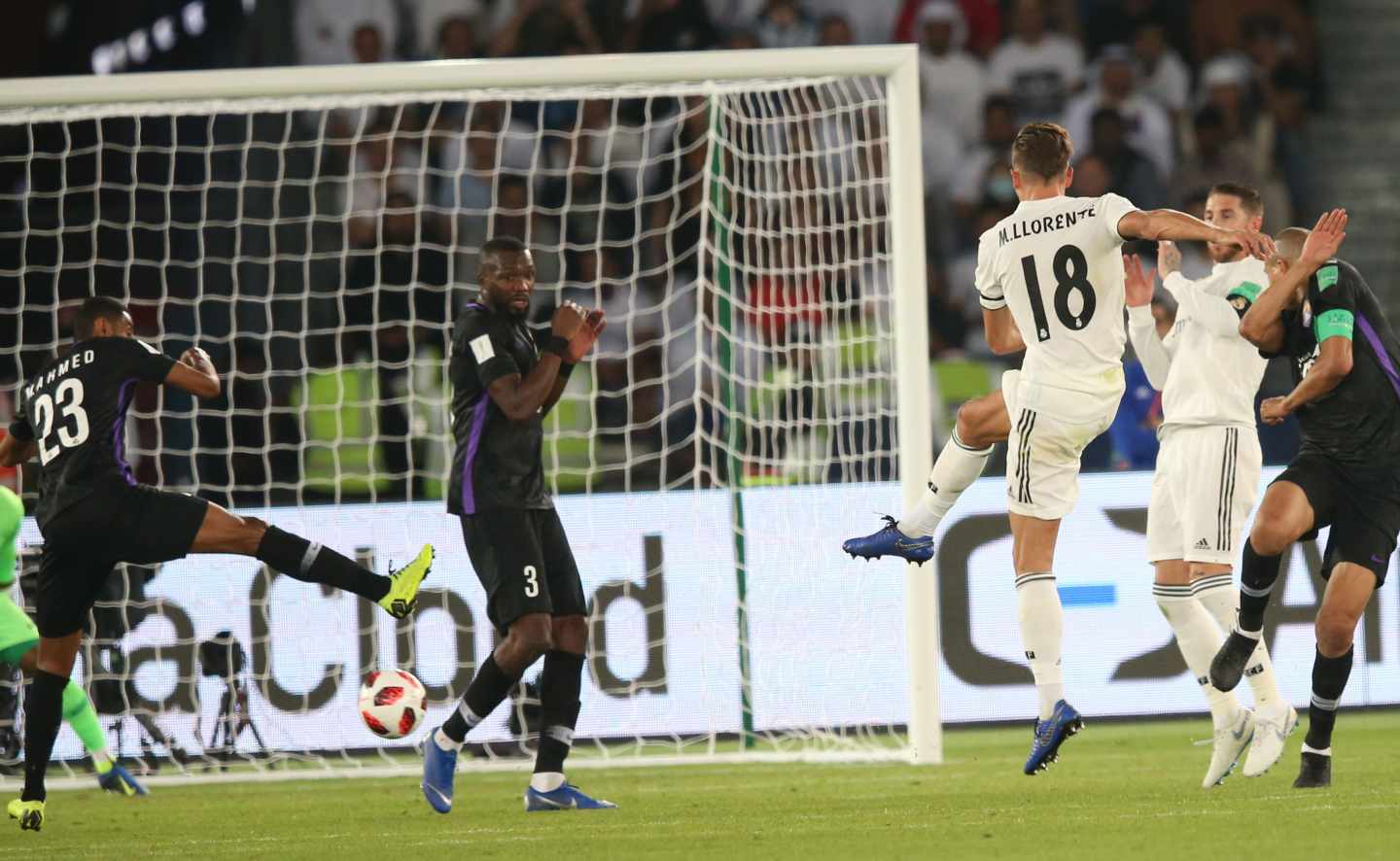 Marcos Llorente logra el segundo gol del Real Madrid en la final.