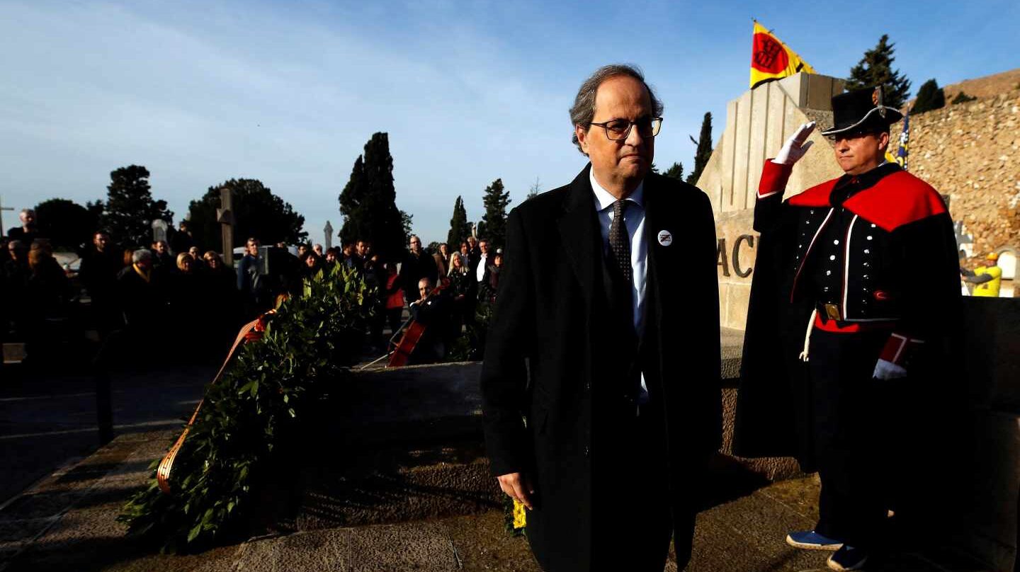 Quim Torra, en el homenaje a Francesc Macià.