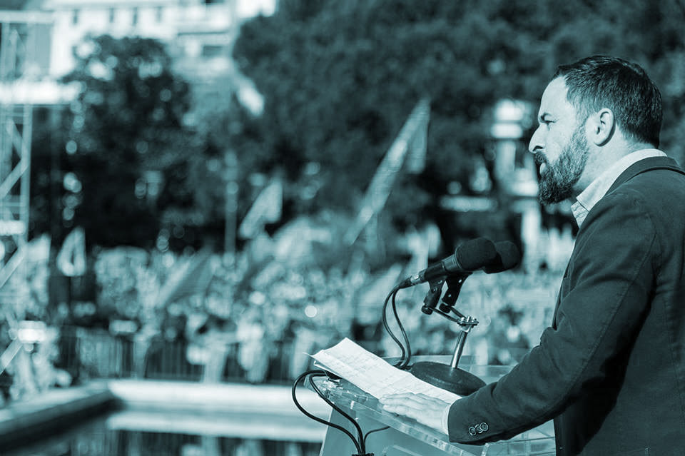 El líder de Vox, Santiago Abascal