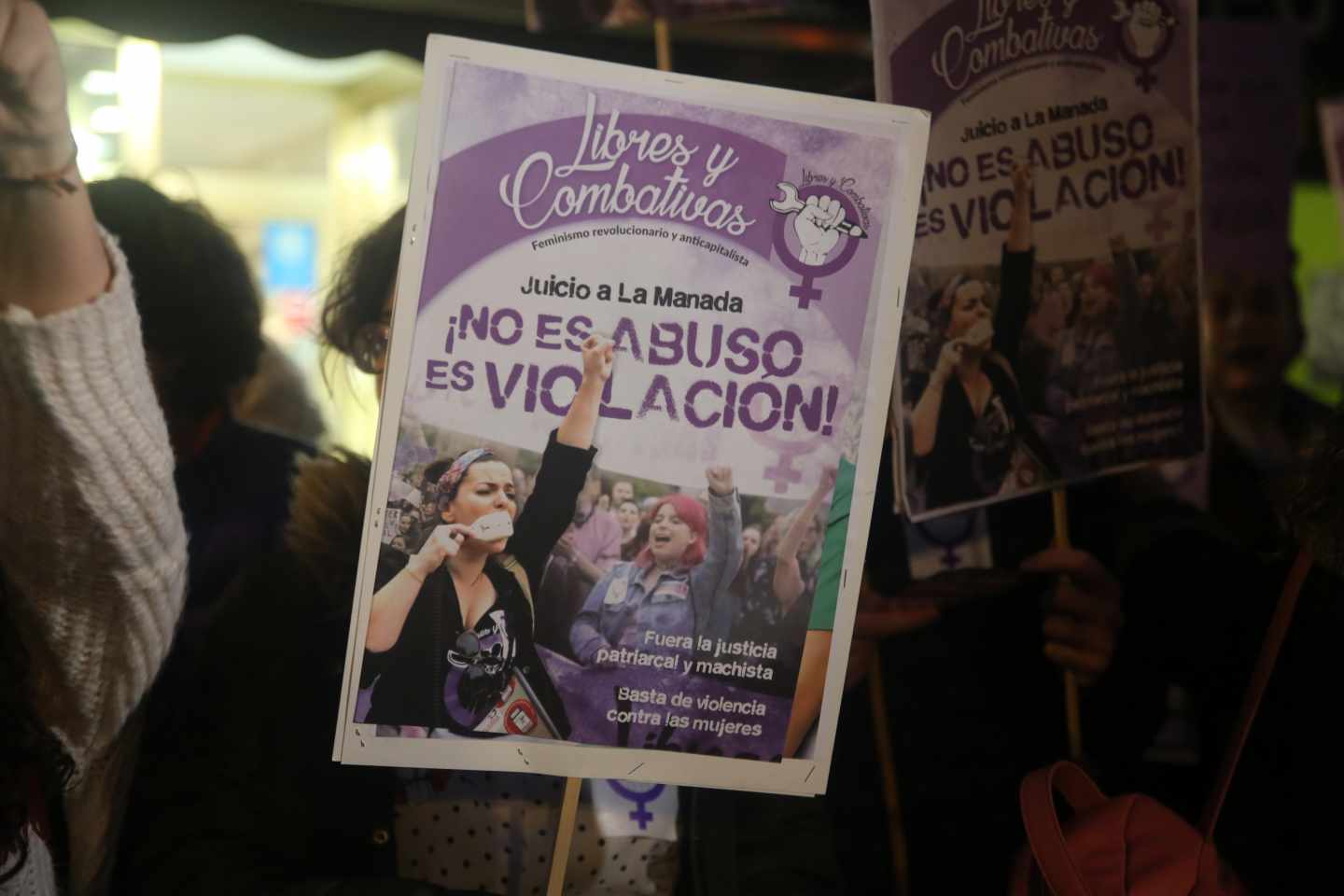 Manifestación frente al Ministerio de Justicia contra la Manada.