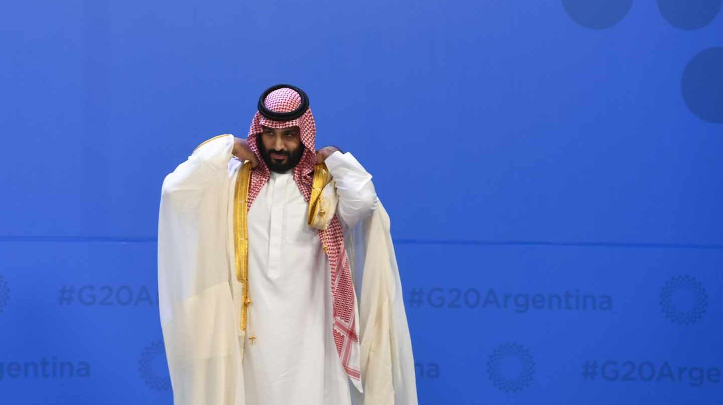 Mohamed bin Salman, heredero saudí, en el G-20 en Buenos Aires.