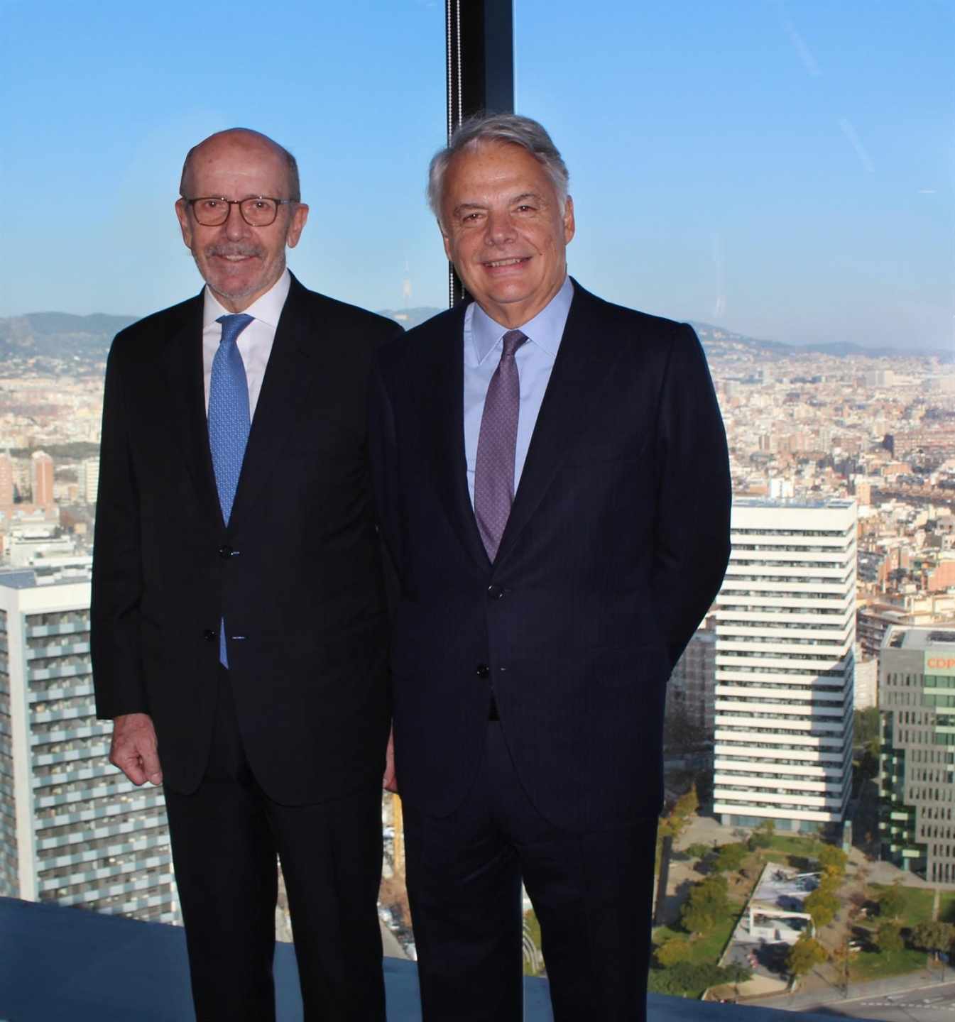 El presidente de EDM, Eusebio Díaz-Morera, e Ignacio Garralda, presidente de Mutua Madrileña.